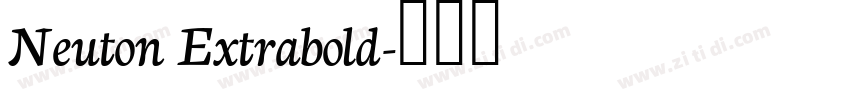 Neuton Extrabold字体转换